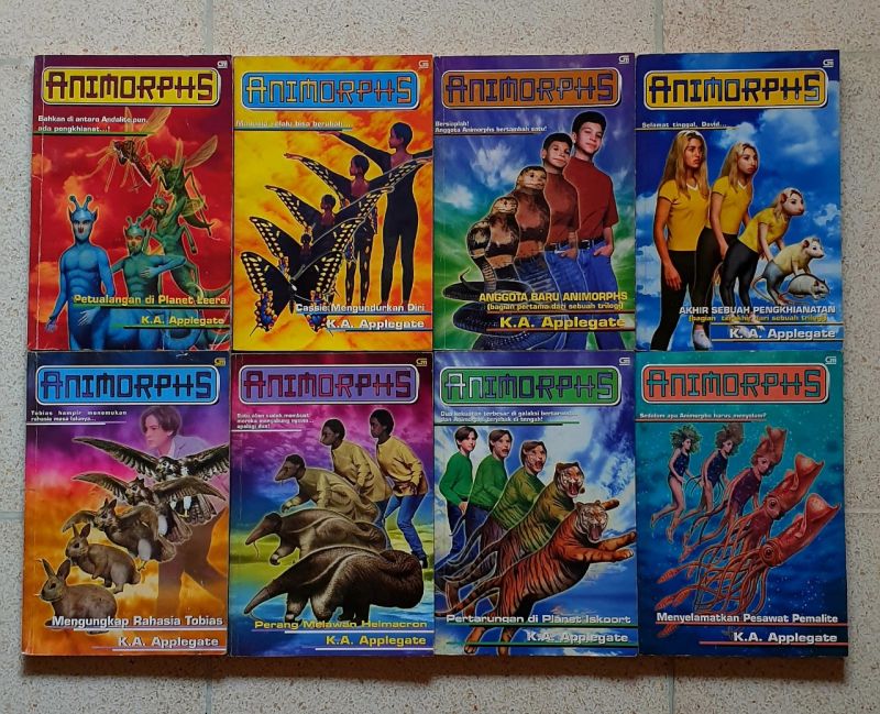 Komik Spin Out 1-4 Tamat + Novel AnimorphS 22 Buku. Berlin Adi Pranedya