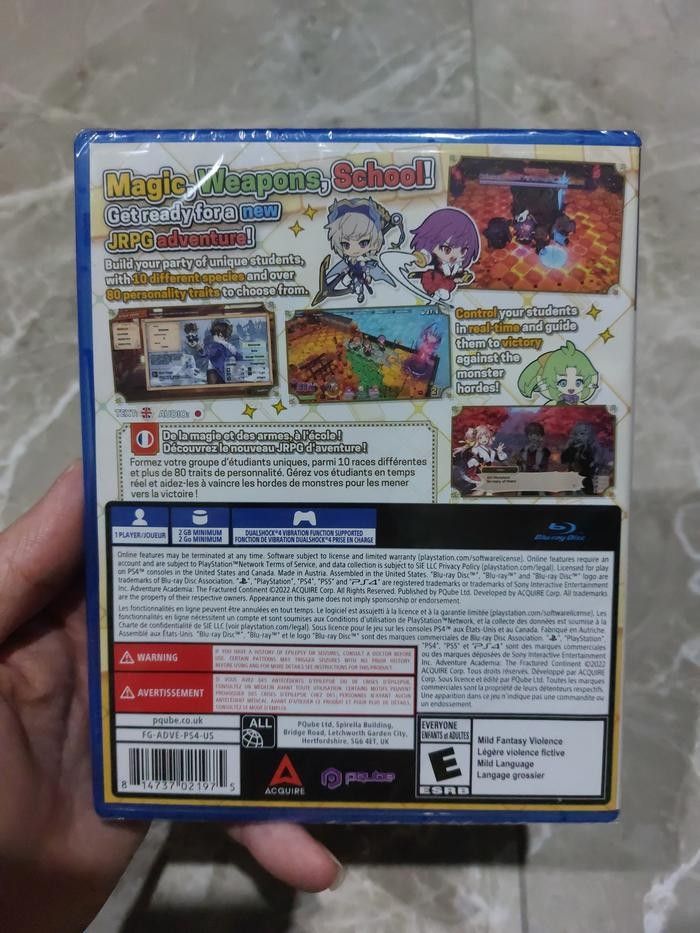 Adventure Academia The Fractured Continent REG 1 / PURE US / ALL