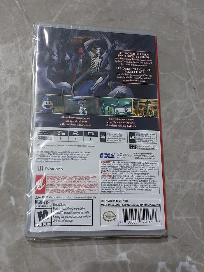 Shin Megami Tensei III Nocturne HD Remaster - Nintendo Switch