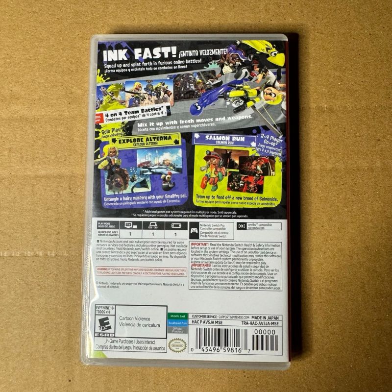 Splatoon 3 Reg USA MDE Nintendo Switch