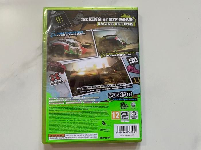 Xbox 360 Dirt 2 CD DVD BD Ori Region PAL Original Kaset New Segel