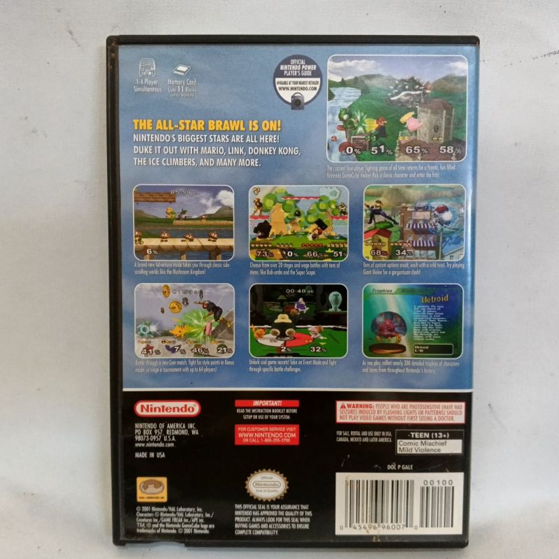 Game GC - Super Smash Bros. Melee Reg. Pure USA Original