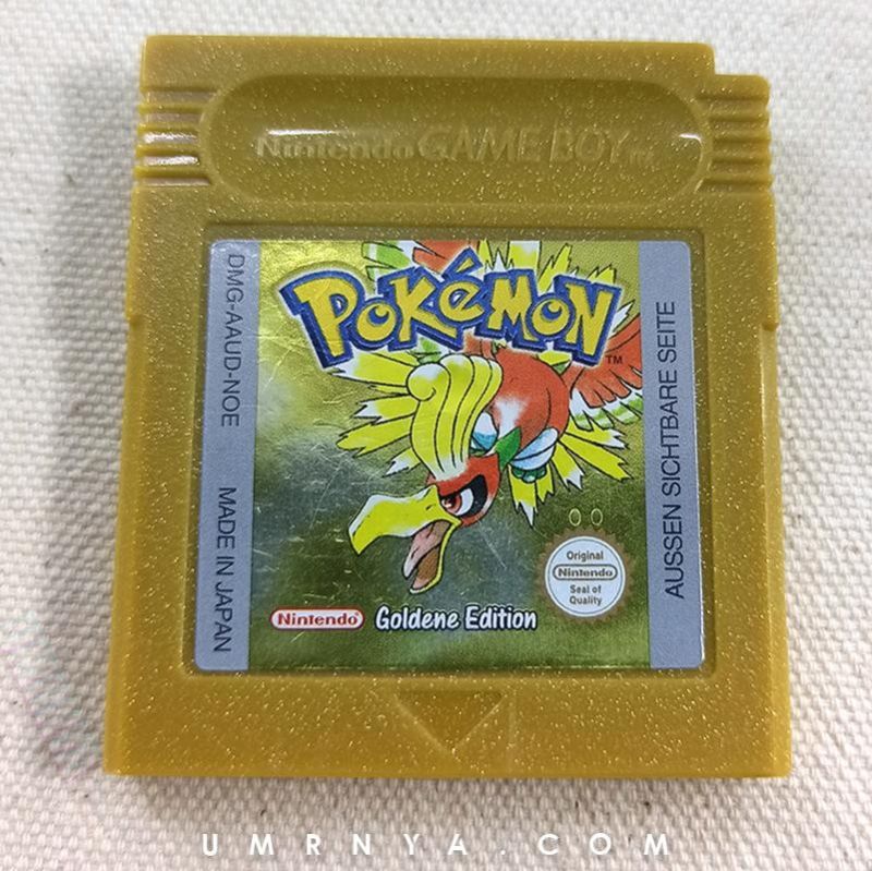 Kaset Gameboy Pokemon Goldene Nintendo Game boy GBA Gold Edition NOE German Cartridge