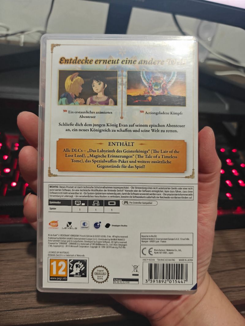 HYBRID AUCTION GAP 510 Nintendo Switch Game Ni No Kuni II Prince Edition