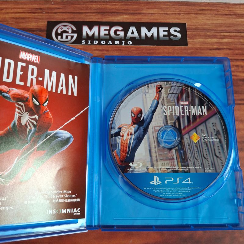 Kaset BD PS4 Marvel Spiderman - Second/Bekas