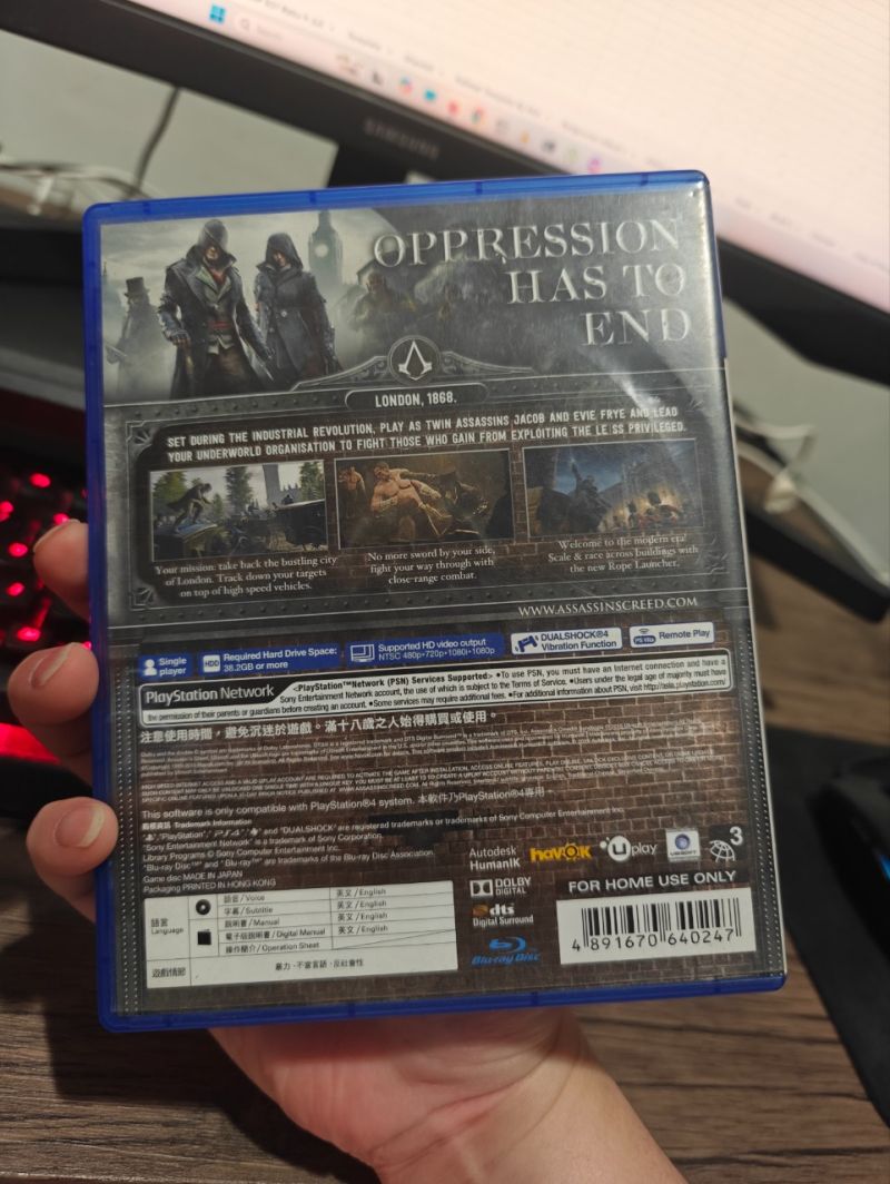 PS4 Game Assasin Creed Syndicate