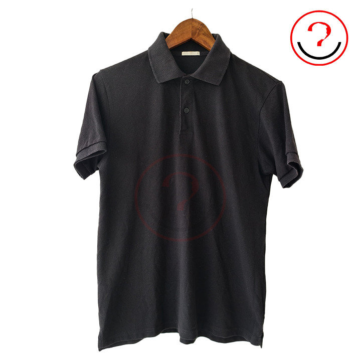 UNIQLO GU KAOS Kerah Polo Hitam