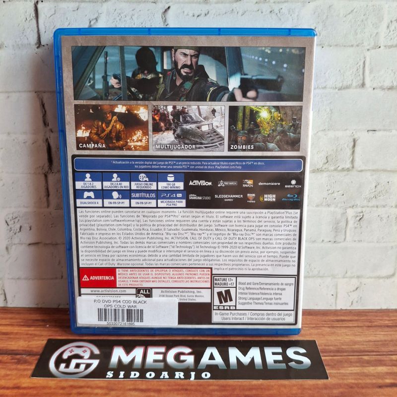 Kaset BD PS4 Call Of Duty Black Ops Cold War - Second/Bekas
