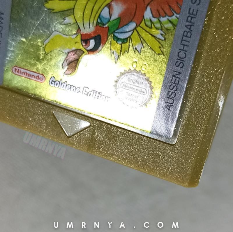 Kaset Gameboy Pokemon Goldene Nintendo Game boy GBA Gold Edition NOE German Cartridge