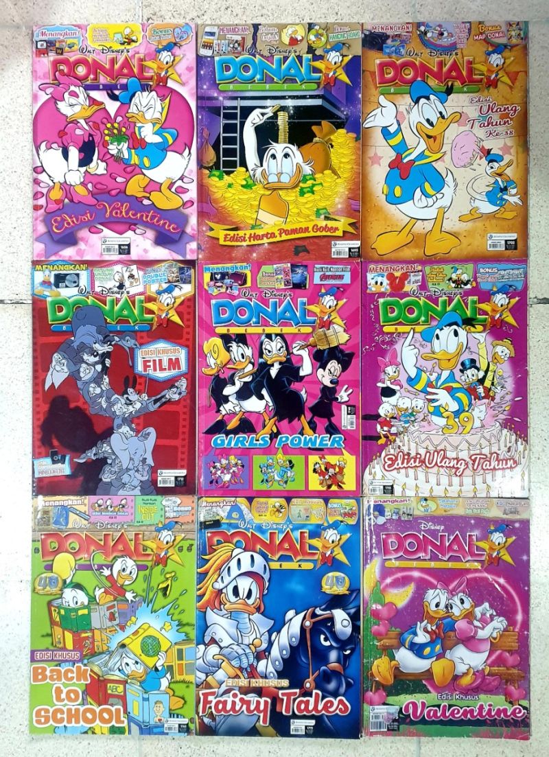 Komik Donal Bebek Vol Beda Semua. Total 27 buku. Chandra Sun Arya