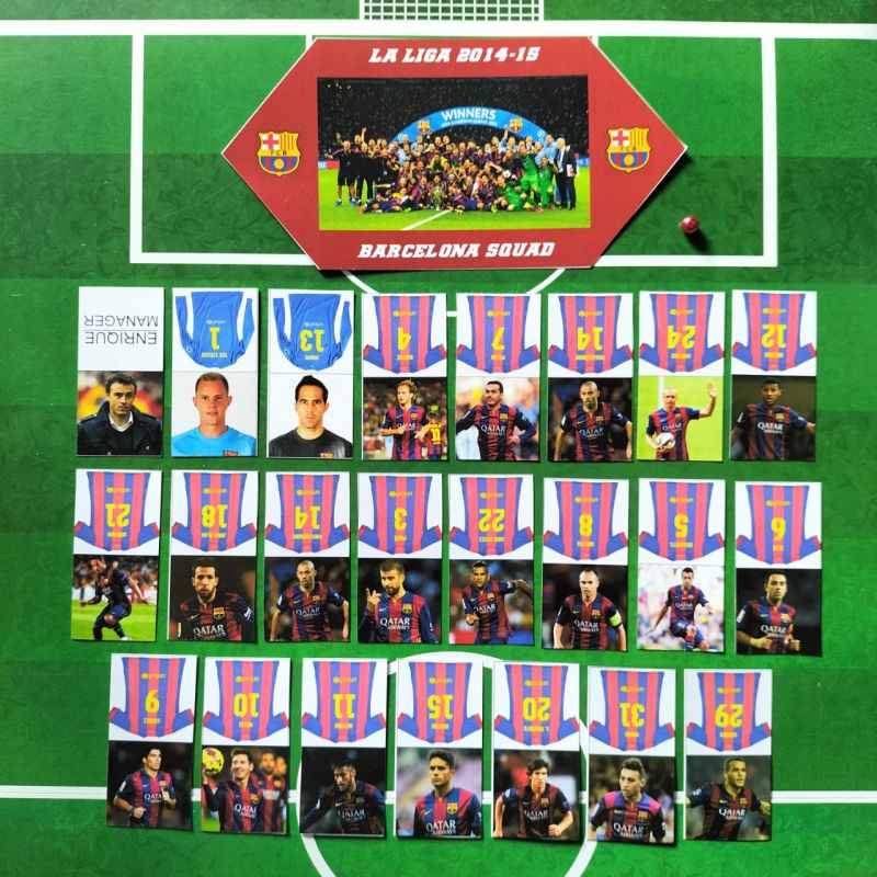 [LIGA SPANYOL} Mainan Bola Kertas plus gawang Klub