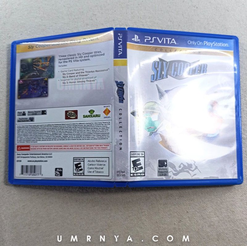 Kaset Original Sly Cooper Collection 1 & 2 PsVita Game PS Vita Games