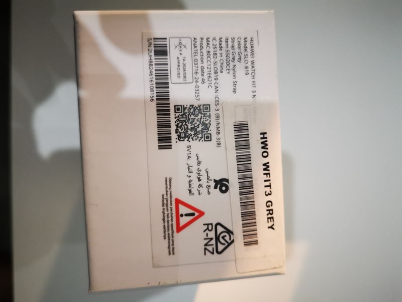 Huawei Watch Fit 3 Grey Nylon NFC