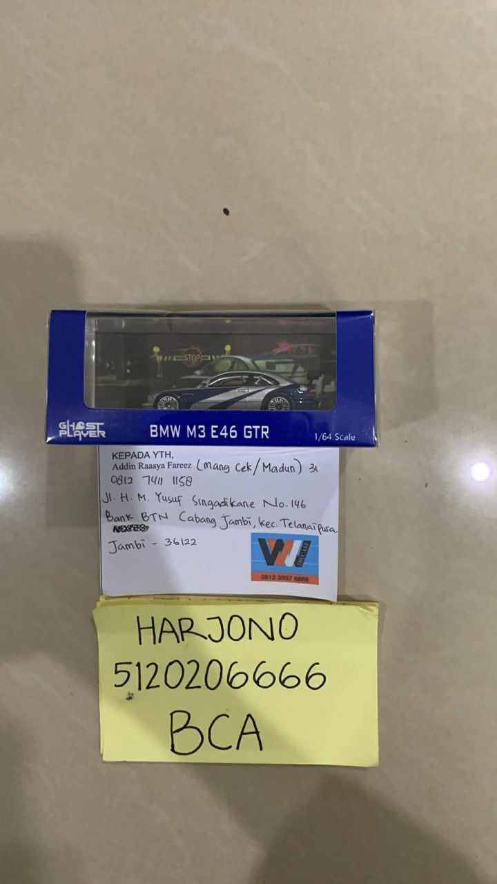 Astrobot dan diecast BMW M3