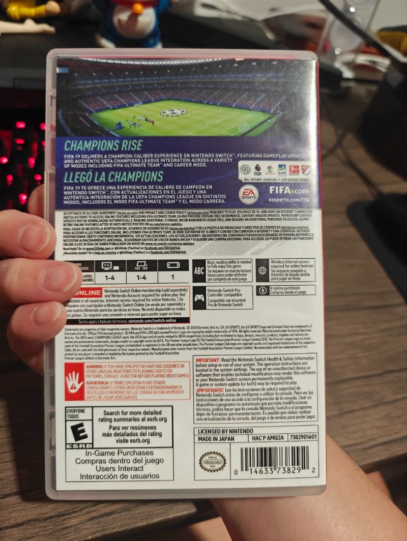 Nintendo Switch Game Fifa 19