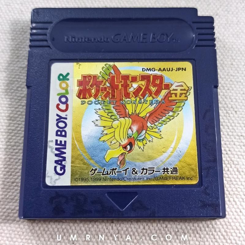 Kaset Original Pokemon Gold Nintendo Gameboy & Silver DMG COLOR GBA SP