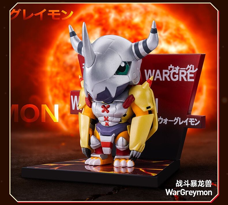 34 "WarGreymon Official POP Mart Digimon Adventure Fridge Magnet