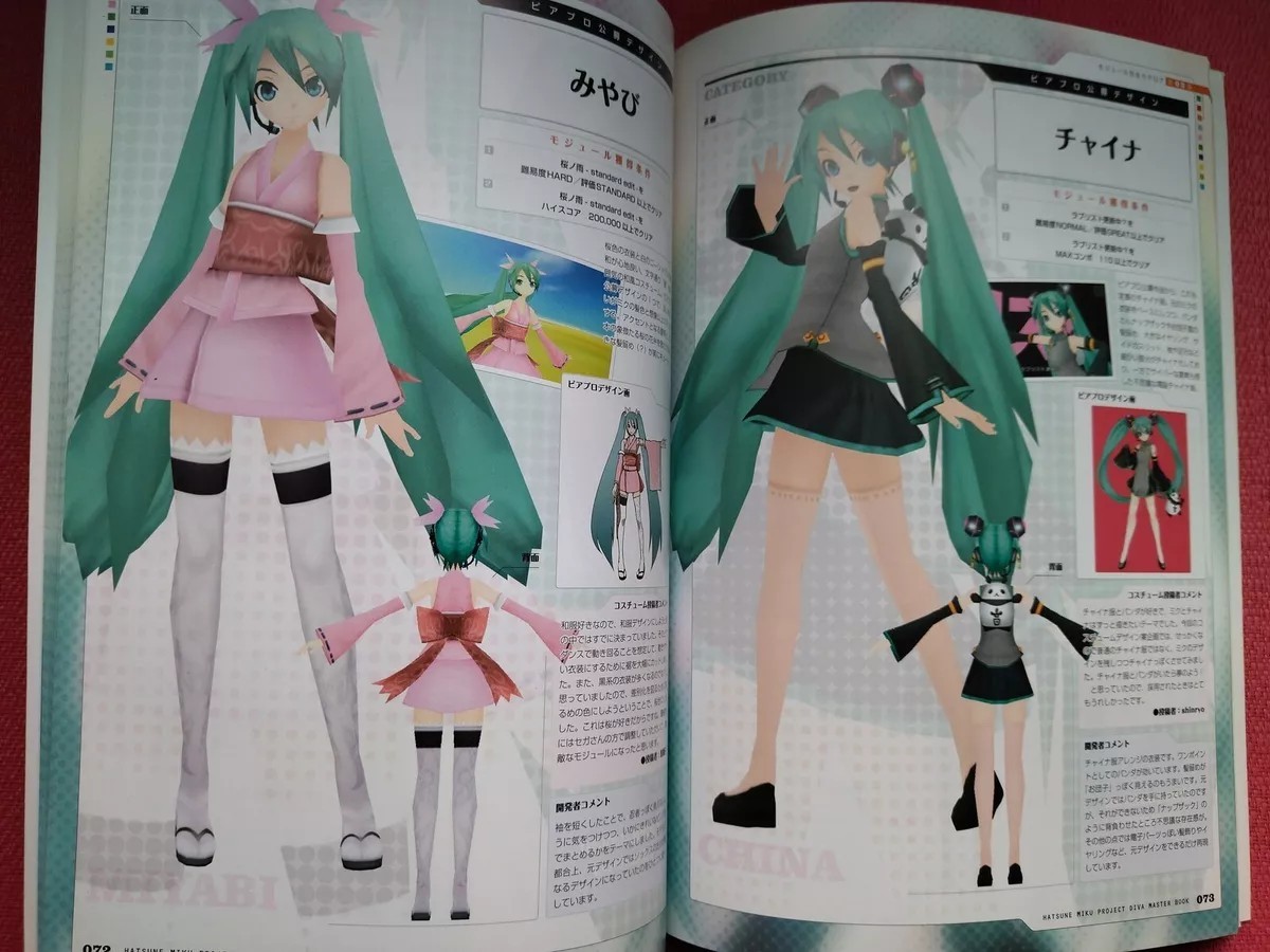 RARE COLLECTION! Hatsune Miku: Project DIVA Master Book