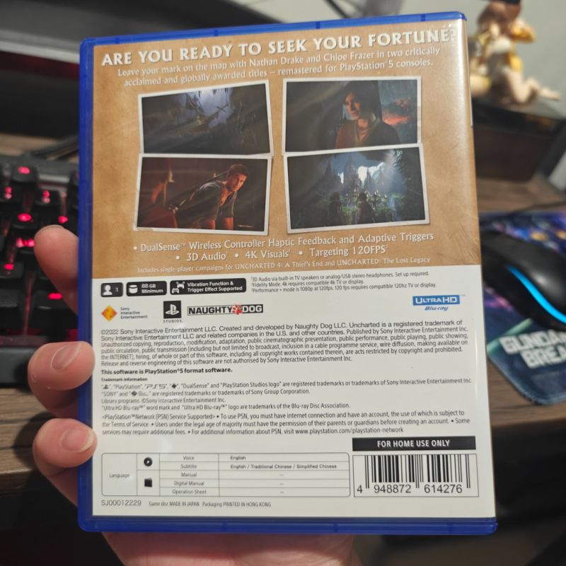 HYBRID AUCTION PS5 Game Marvel Uncharted Legacy of Thieves Collection