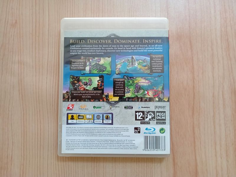 Game/BD PS3 - Civilization Revolution (FAF)