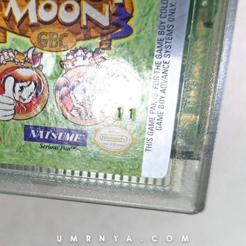 Kaset Original Nintendo Harvest Moon 3 III Gameboy Color GBC GBA RARE SUPER RARE, Kaset ORIGINAL Nin