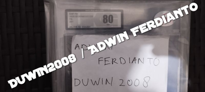 PS1 Playstation 1 - UKG Graded 80 - David Beckham Soccer