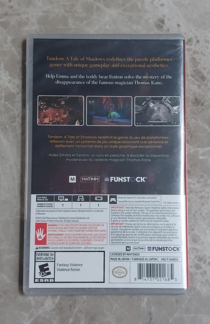 Tandem A Tale of Shadows Nintendo Switch (Region 1 / US)