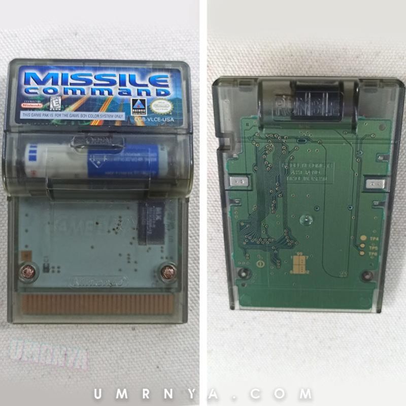 Kaset Original Missile Command 1999 Rumble Nintendo Gameboy Color GBA