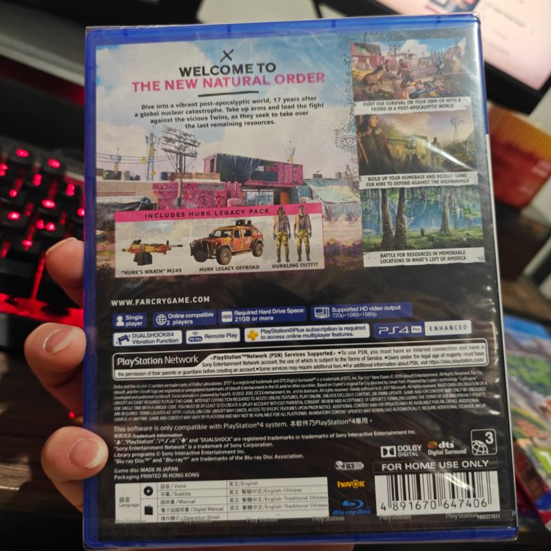 NEW Sealed PS4 Game Farcry New Dawn