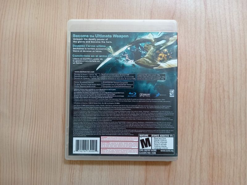 Game/BD PS3 - Dark Sector (FAF)