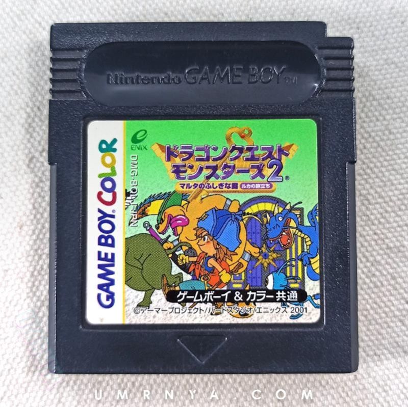 Kaset Dragon Quest Monsters II 2 Original Nintendo Gameboy Color GBC GBA SP Cartridge