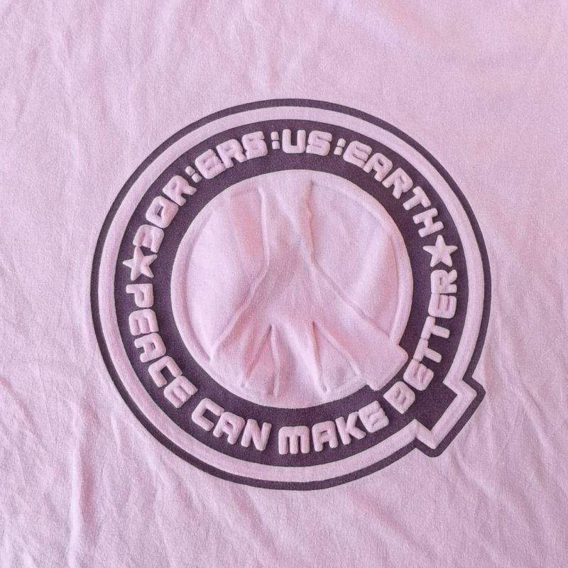 Kaos EOR Pink Pastel – Peace Can Make Better | Unisex Oversize Tee Preloved