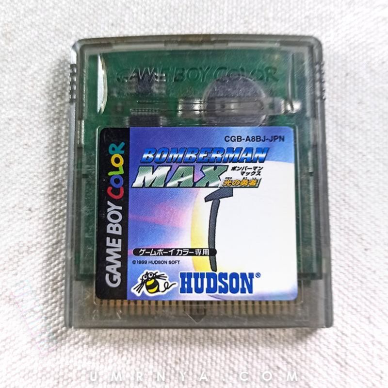Gameboy Bomberman Max Blue Hikari No Yuusha Nintendo Kaset Original Game boy DMG GBC GBL GBP GBA SP