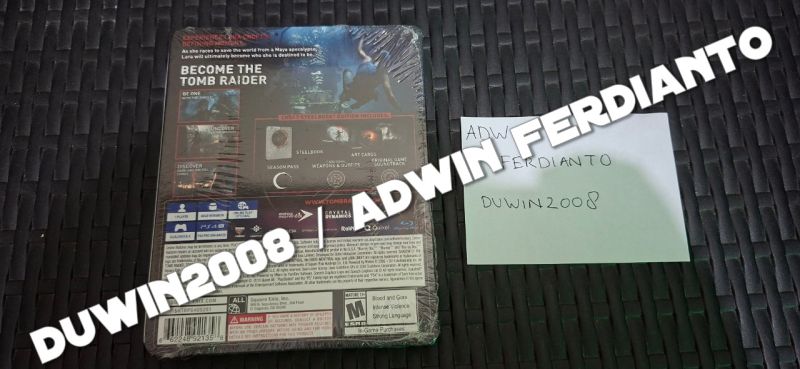 PS4 Playstation 4 - Shadow Of The Tomb Raider Definitive Edition - Croft Steelbook Limited Edition