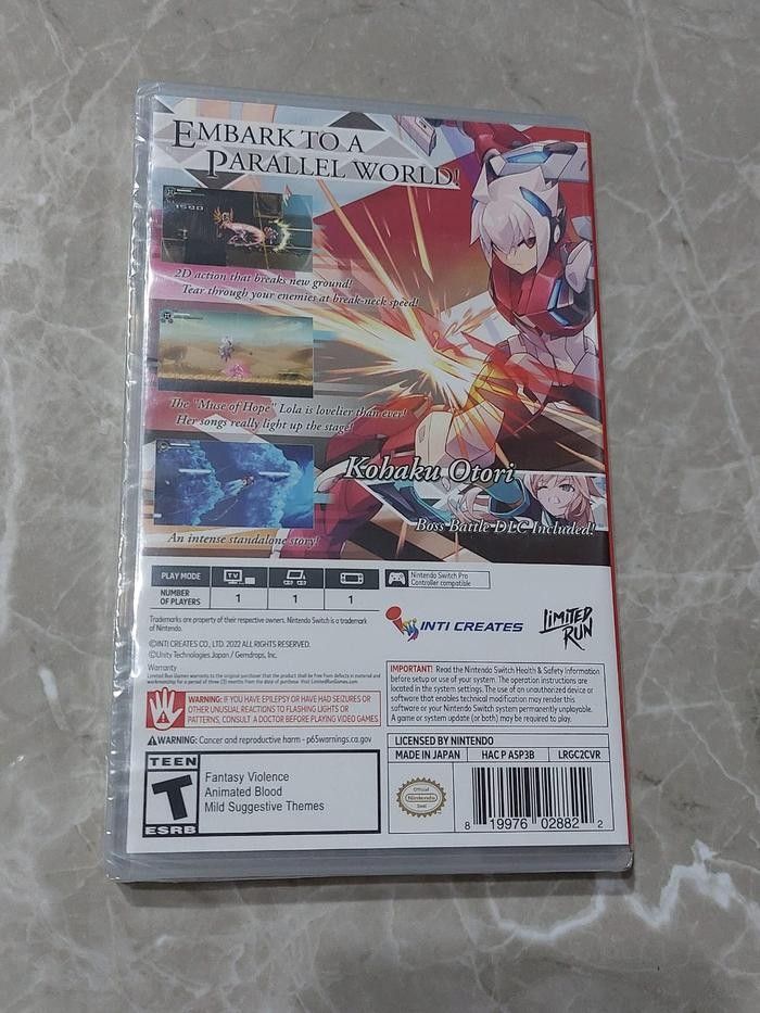 Gunvolt Chronicles: Luminous Avenger iX 2 - Nintendo Switch (REG 1 / US)