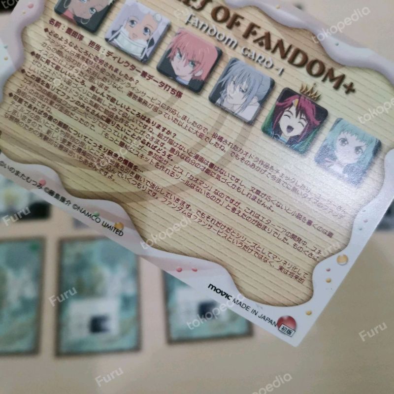 Tales of Destiny Card Kartu Ori