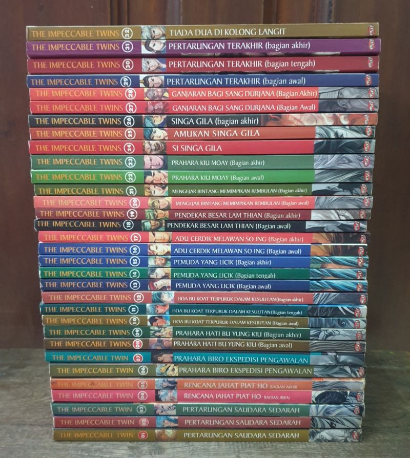 Komik The Impeccable Twins Lengkap I,II,III. Total 110 buku. Welly Hidayat