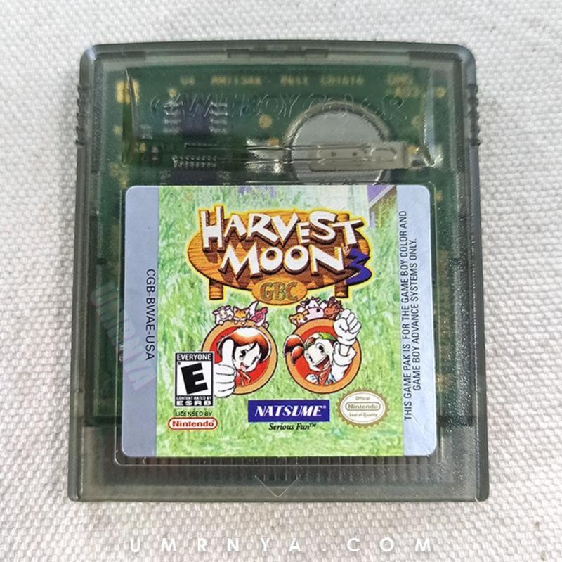 Kaset Original Nintendo Harvest Moon 3 III Gameboy Color GBC GBA RARE SUPER RARE, Kaset ORIGINAL Nin