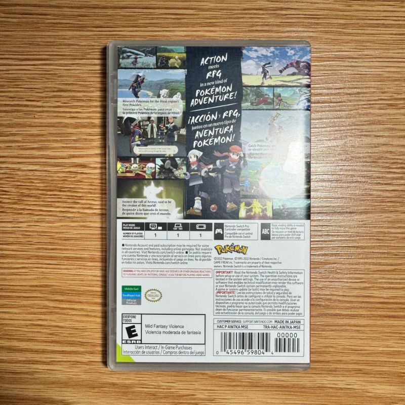 Pokemon Legends Arceus Reg USA MDE Nintendo Switch