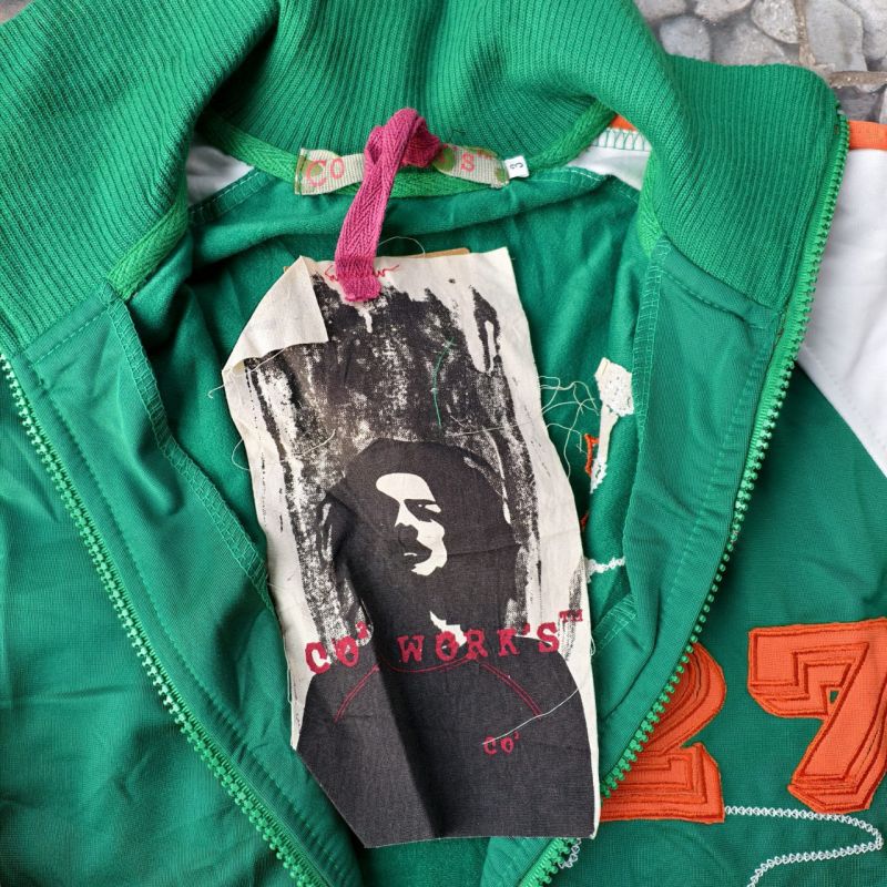 Track Jacket Vintage CO Works 27 Greena Orange Y2K Style