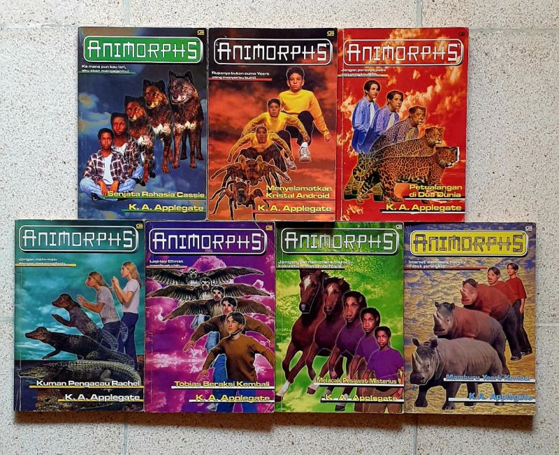 Komik Spin Out 1-4 Tamat + Novel AnimorphS 22 Buku. Berlin Adi Pranedya