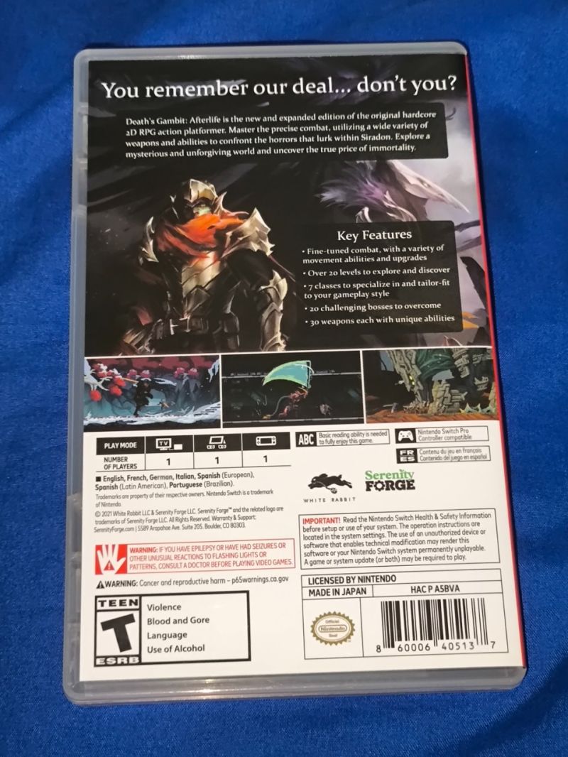 Death Gambit AfterLife Pure US - Nintendo Switch