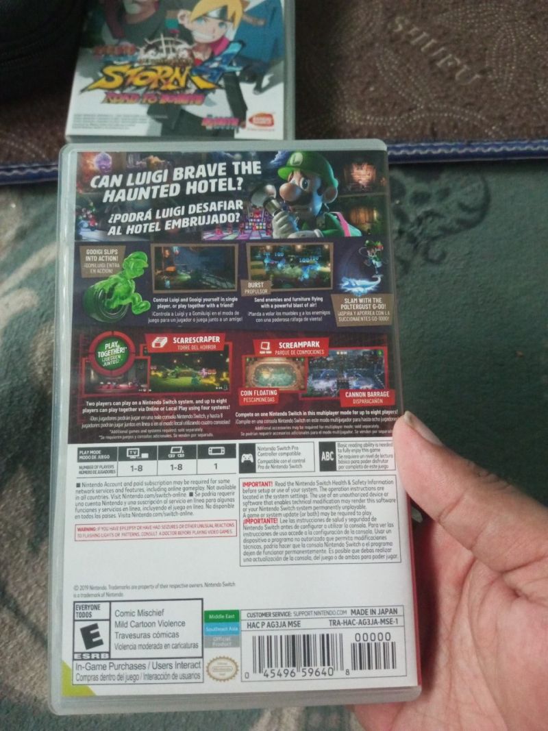 Luigi Mansion 3 bekas Switch Usa