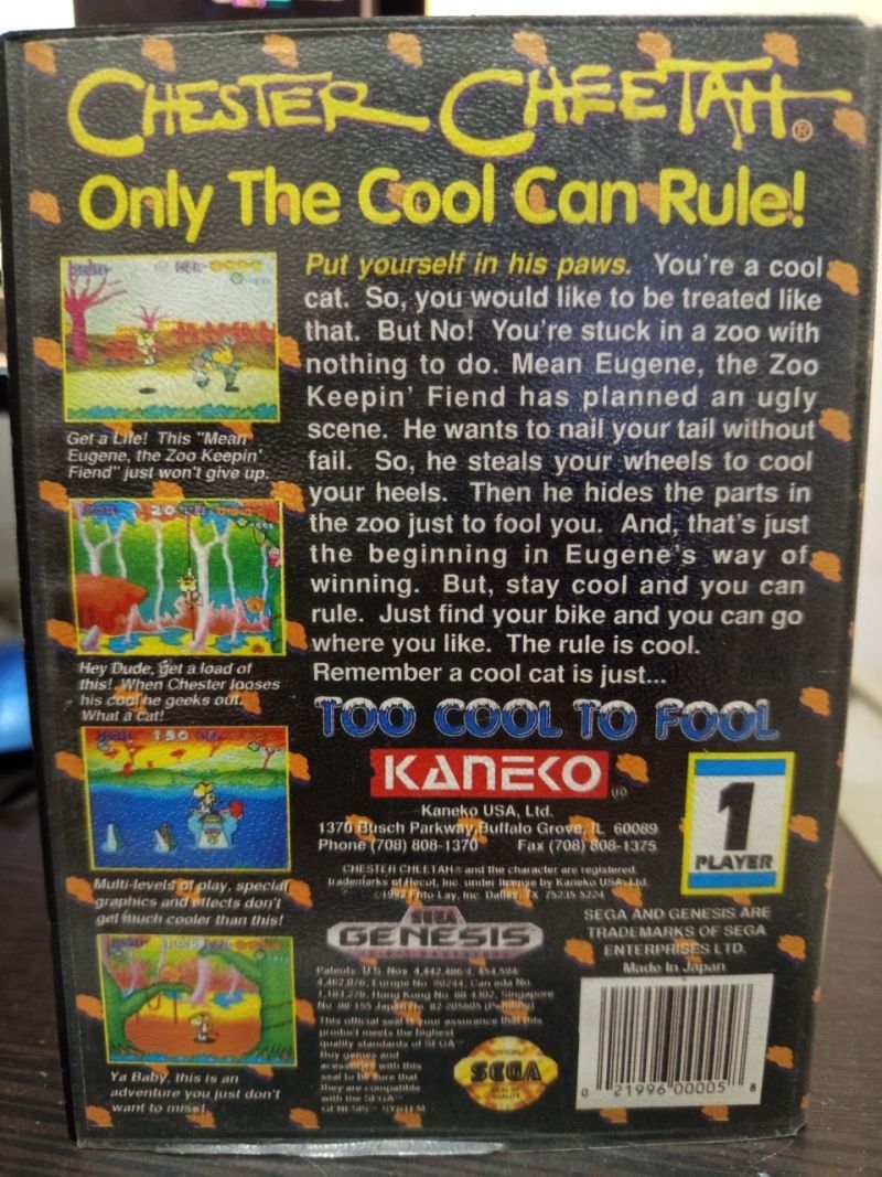 Chester Cheetah Too Cool to Fool (SEGA Genesis)