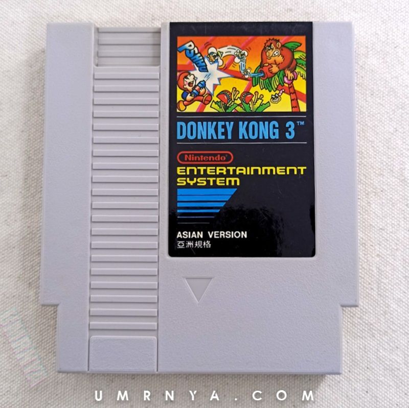 Kaset Game Donkey Kong 3 Cartridge NES Nintendo Entertainment System Games Famicom
