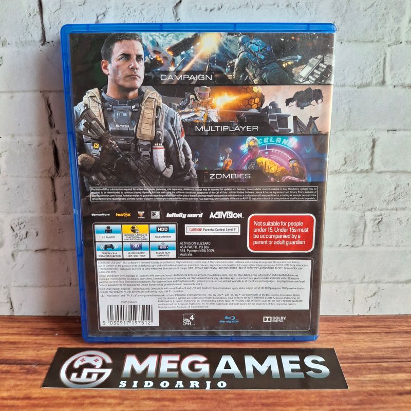 Kaset BD PS4 Call Of Duty Infinite Warfare - Second/Bekas