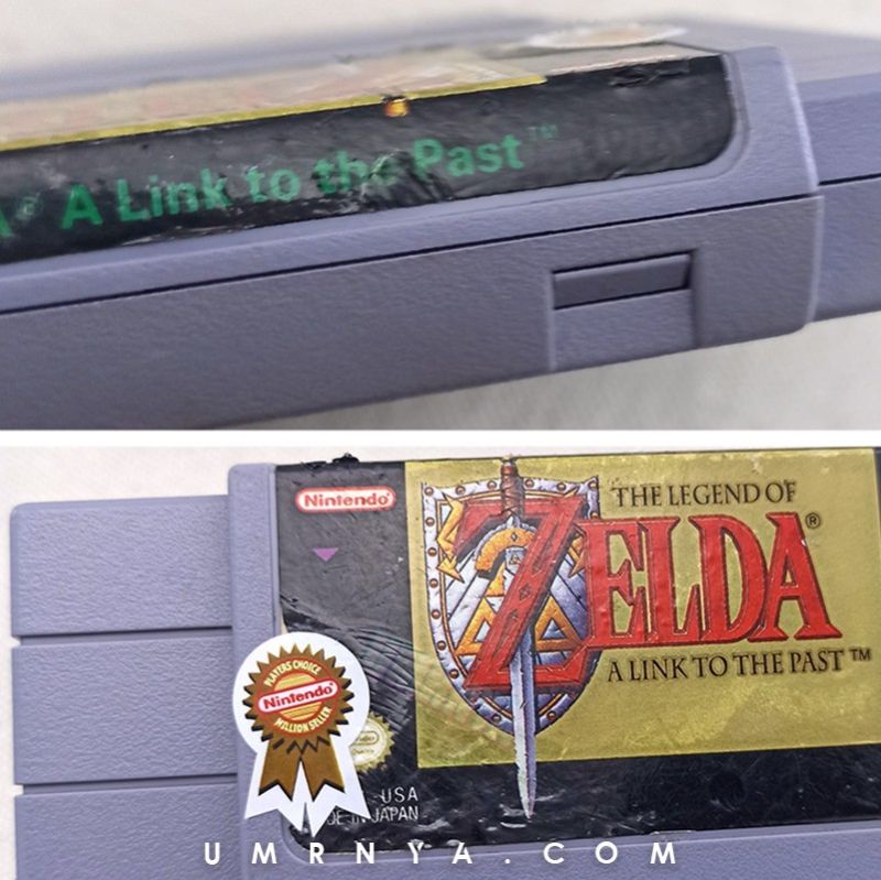 Kaset Game The Legend of Zelda A Link to the Past Cartridge SNES Super Nintendo Entertainment System