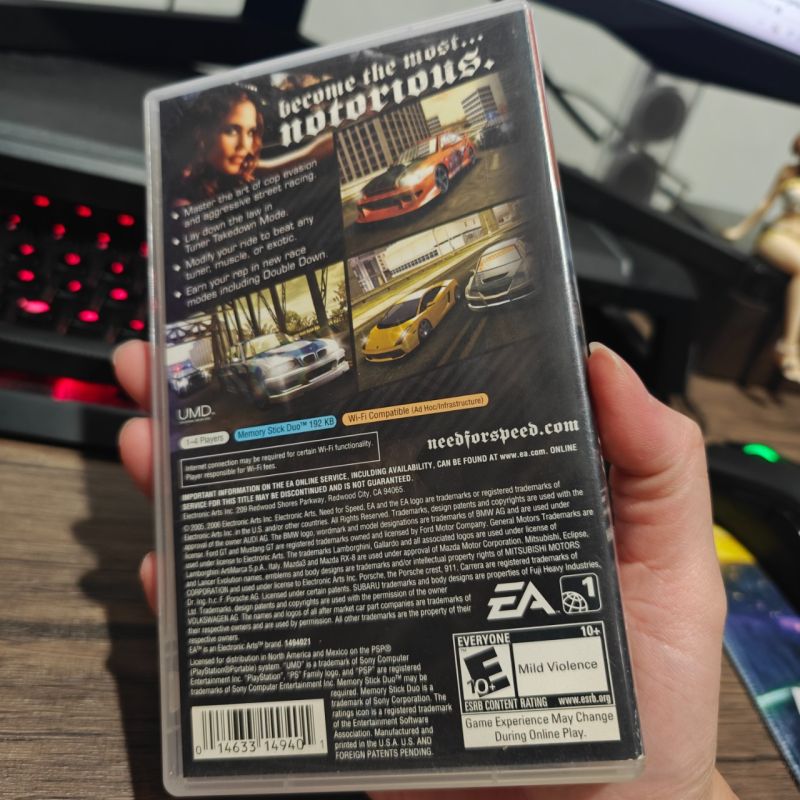 PSP Game Need For Speed Most Wanted