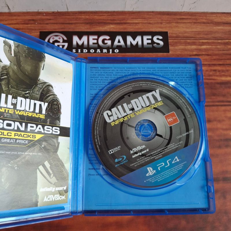 Kaset BD PS4 Call Of Duty Infinite Warfare - Second/Bekas