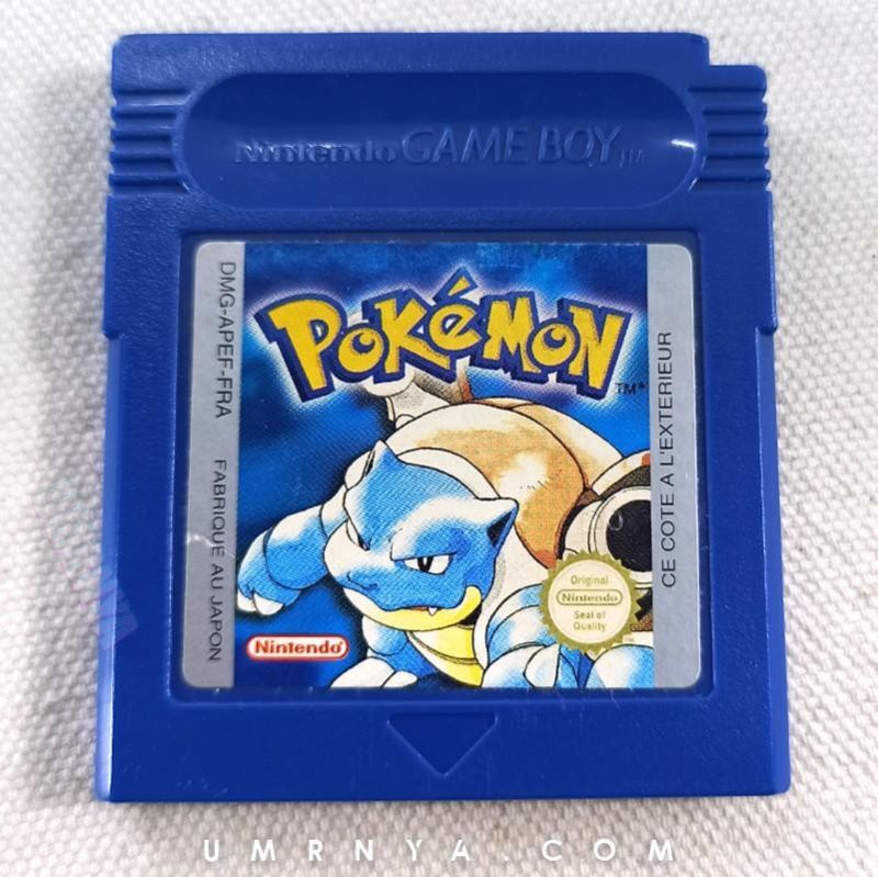Kaset Nintendo Pokemon Blue Bleue Version FRA France Gameboy GBA GB